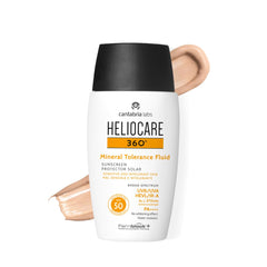 Heliocare front tube showing product and clear packaging benefit portable protection