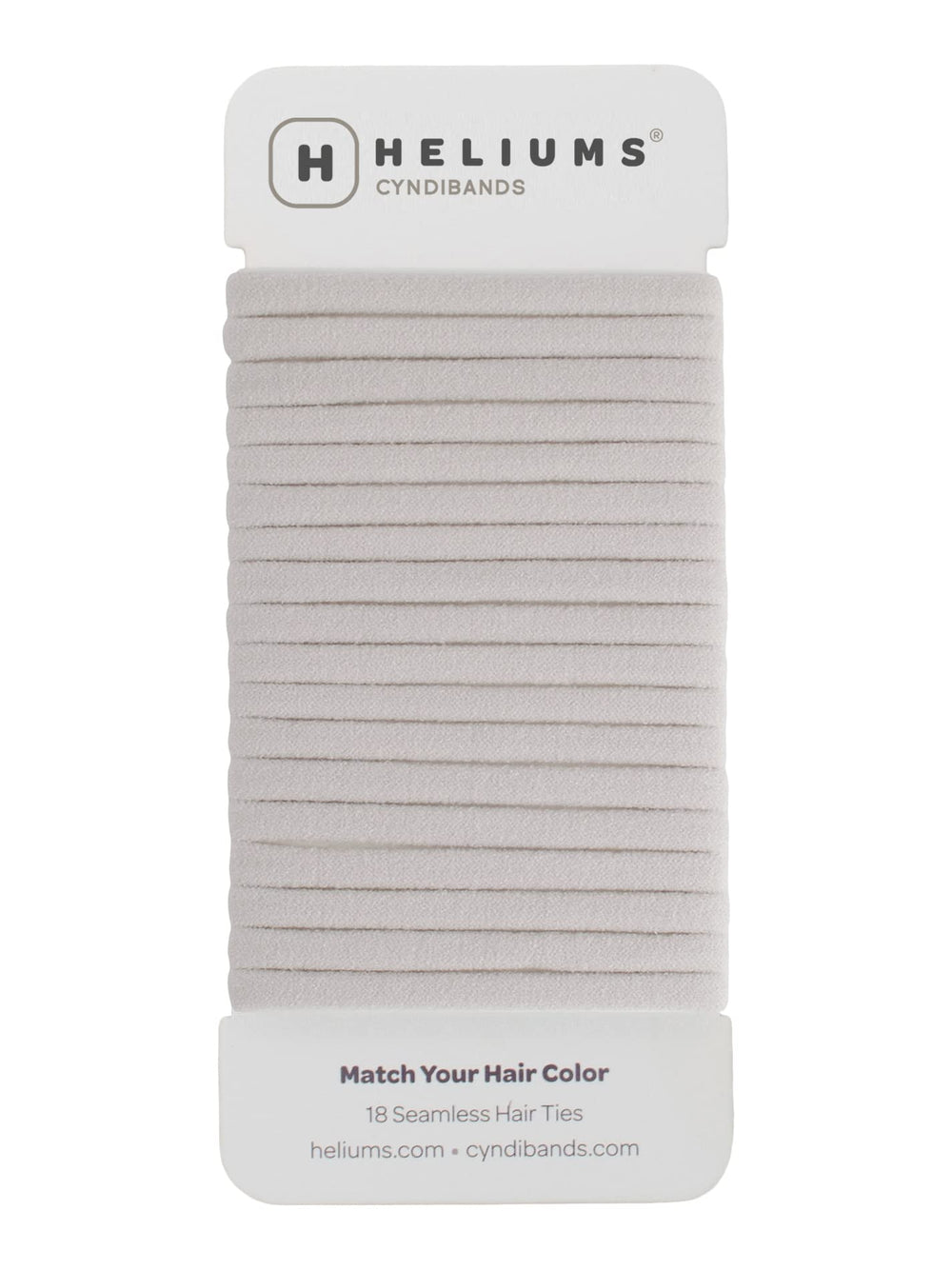 Heliums front pack view showing ash blonde ties and quantity benefit