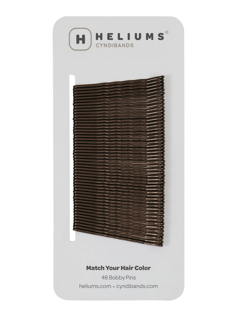 Heliums front packaging showing darkest brown pins and pack details for quick identification
