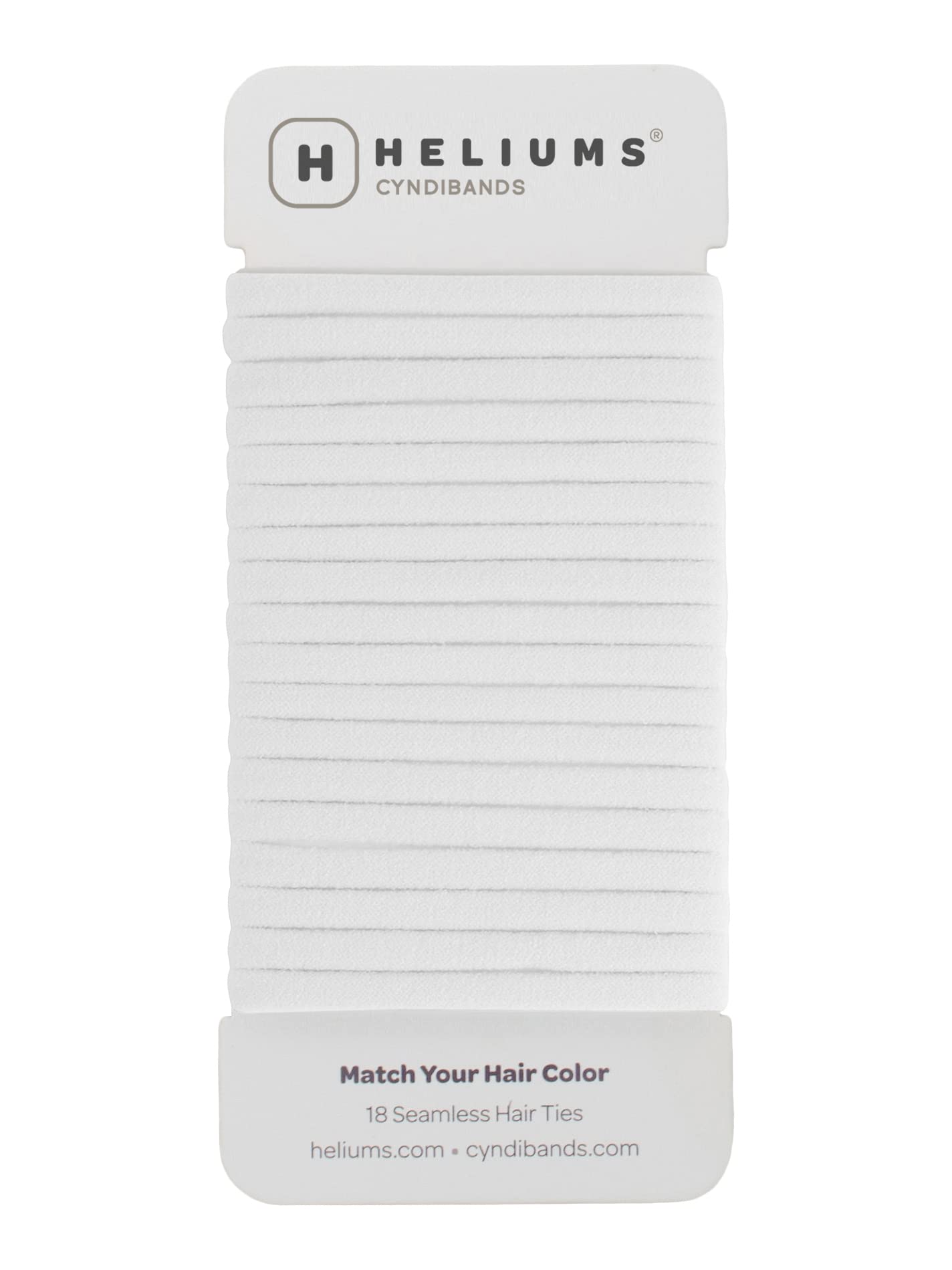 Heliums front packaging showing white 18-pack and product benefits