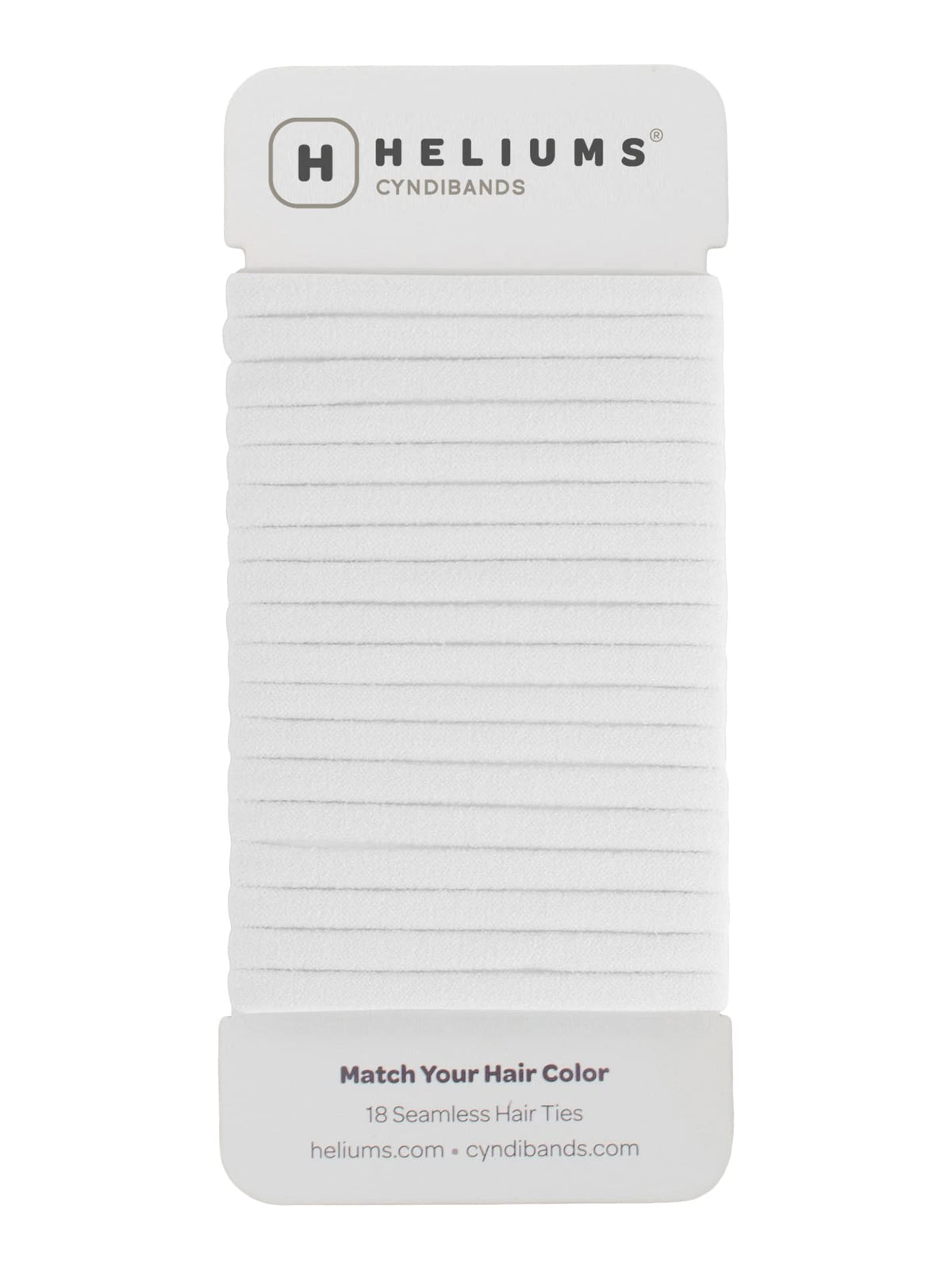 Heliums front packaging showing white 18-pack and product benefits