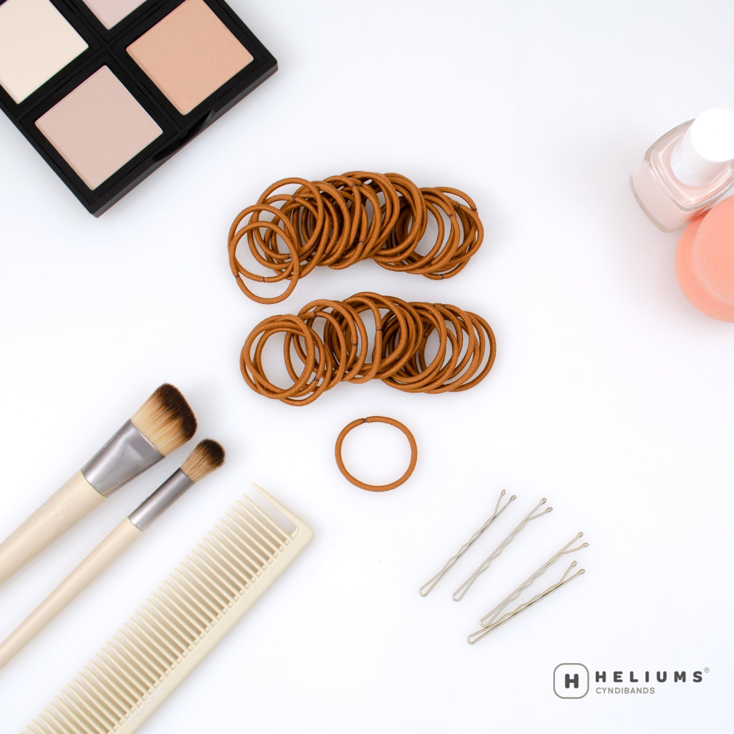Heliums ginger close-up fabric texture, gentle-on-hair benefit