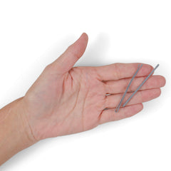 Heliums gray bobby pin holding an elegant updo with secure hold