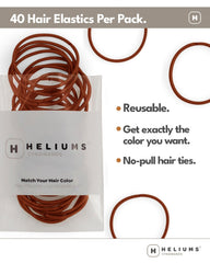 Heliums holding a child's small ponytail illustrating gentle, no-pull hold