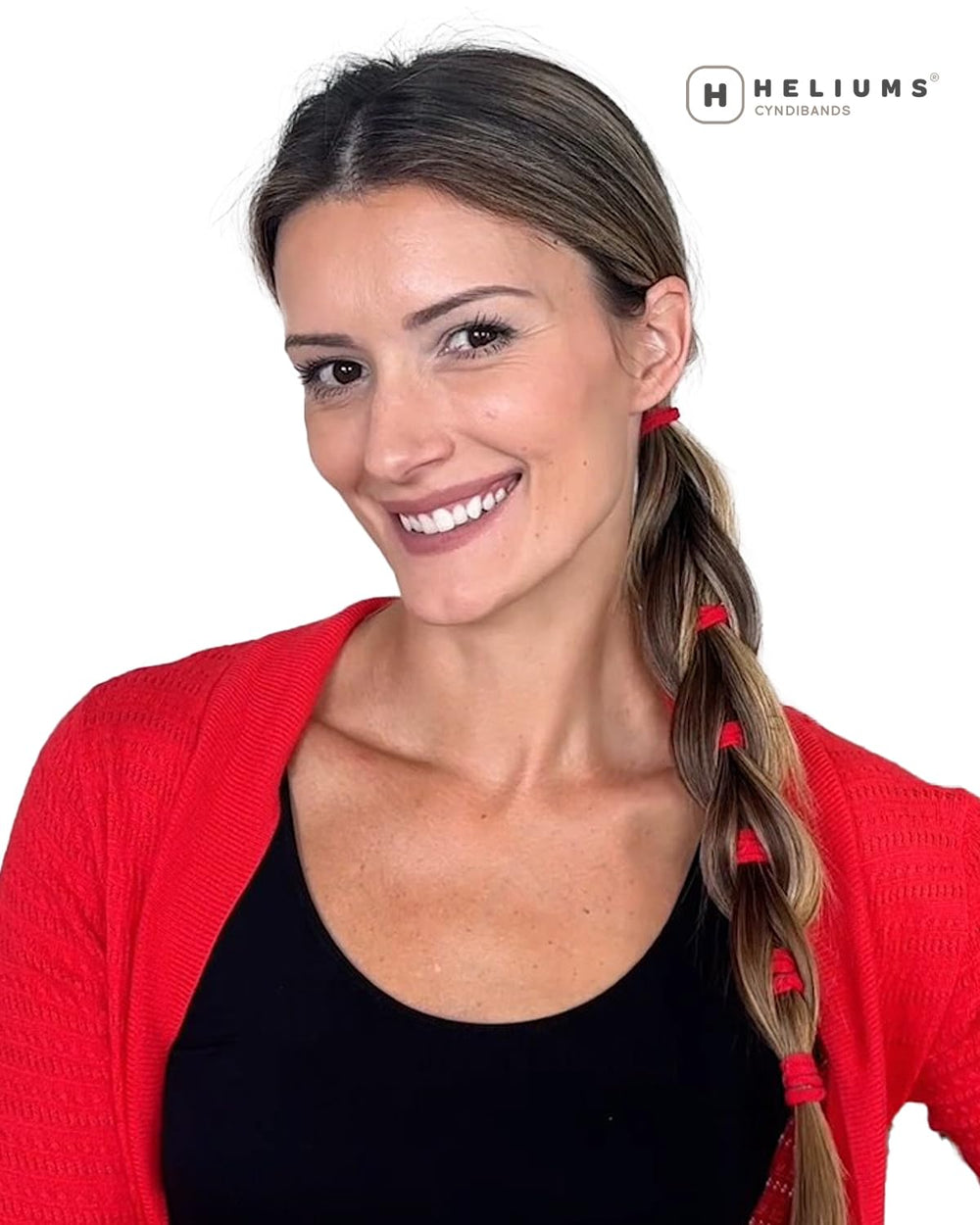Heliums band stretching to demonstrate elasticity and gentle tension benefit