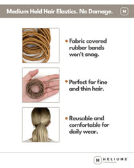 Heliums wrist stack showing slim ties comfortable for carrying on wrist