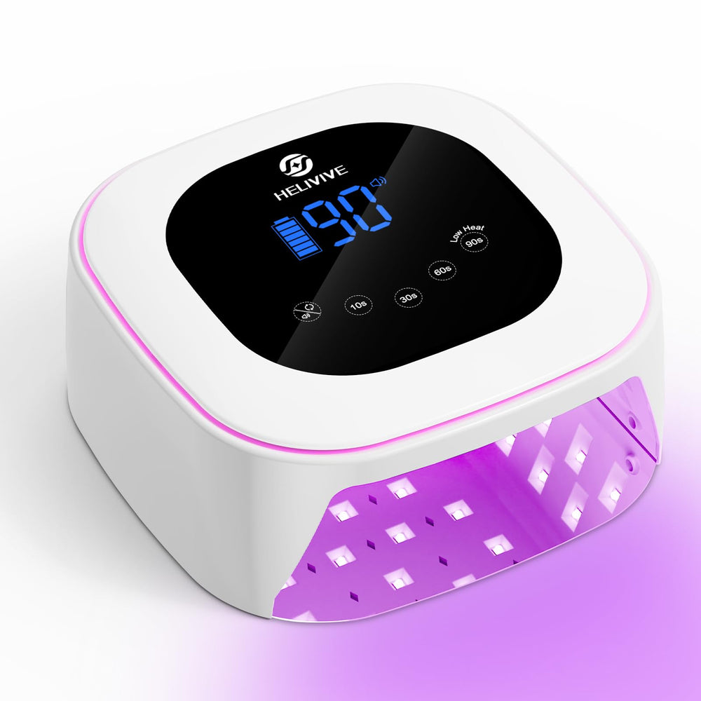HELIVIVE front view showing lamp design and spacious curing chamber for ease