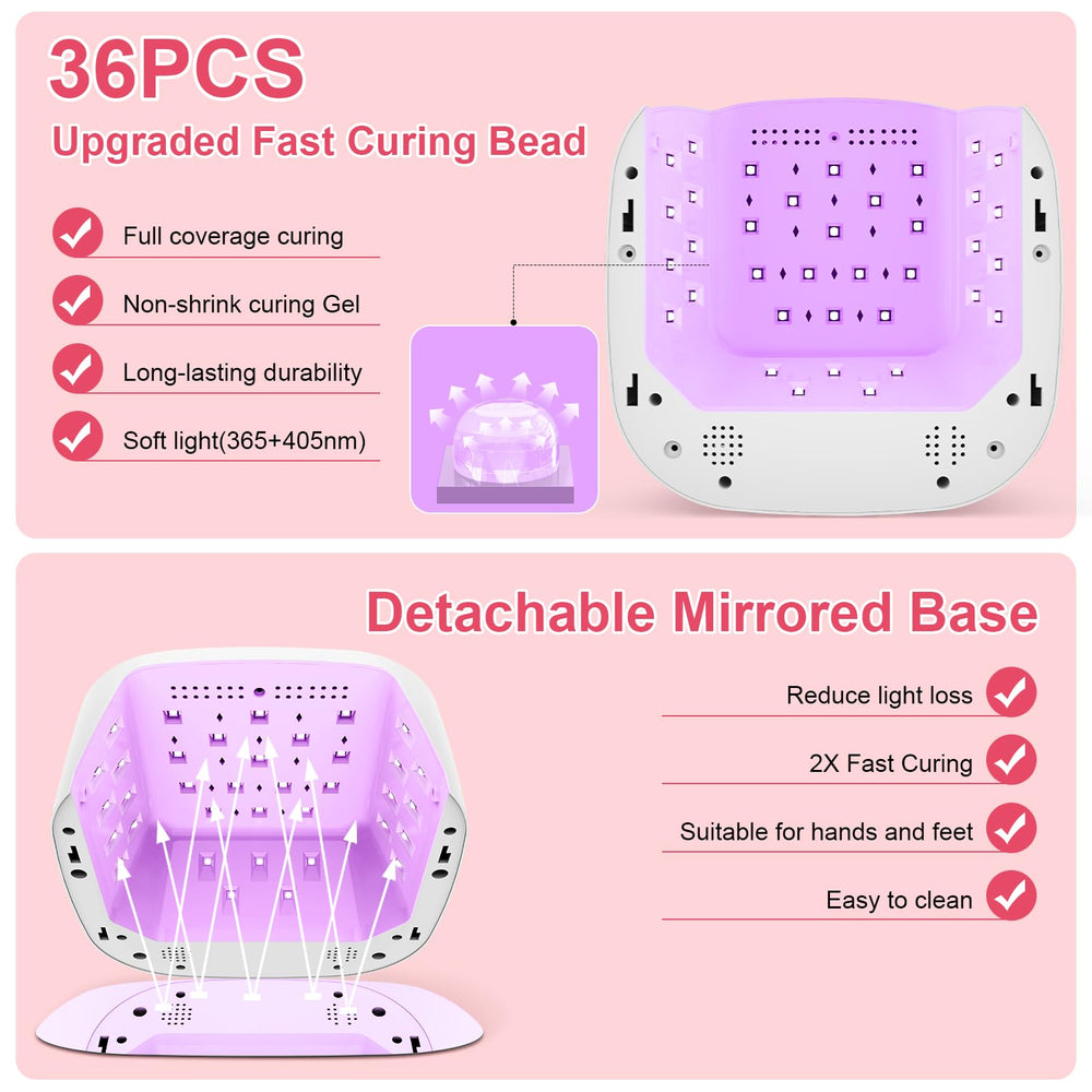 HELIVIVE mirrored base reflection close-up enhances light and speeds curing