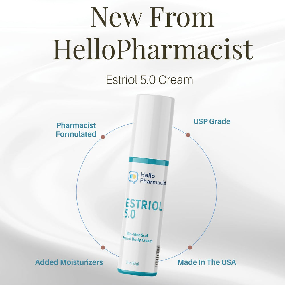 HelloPharmacist 3 ounce jar beside common object showing compact travel size benefit