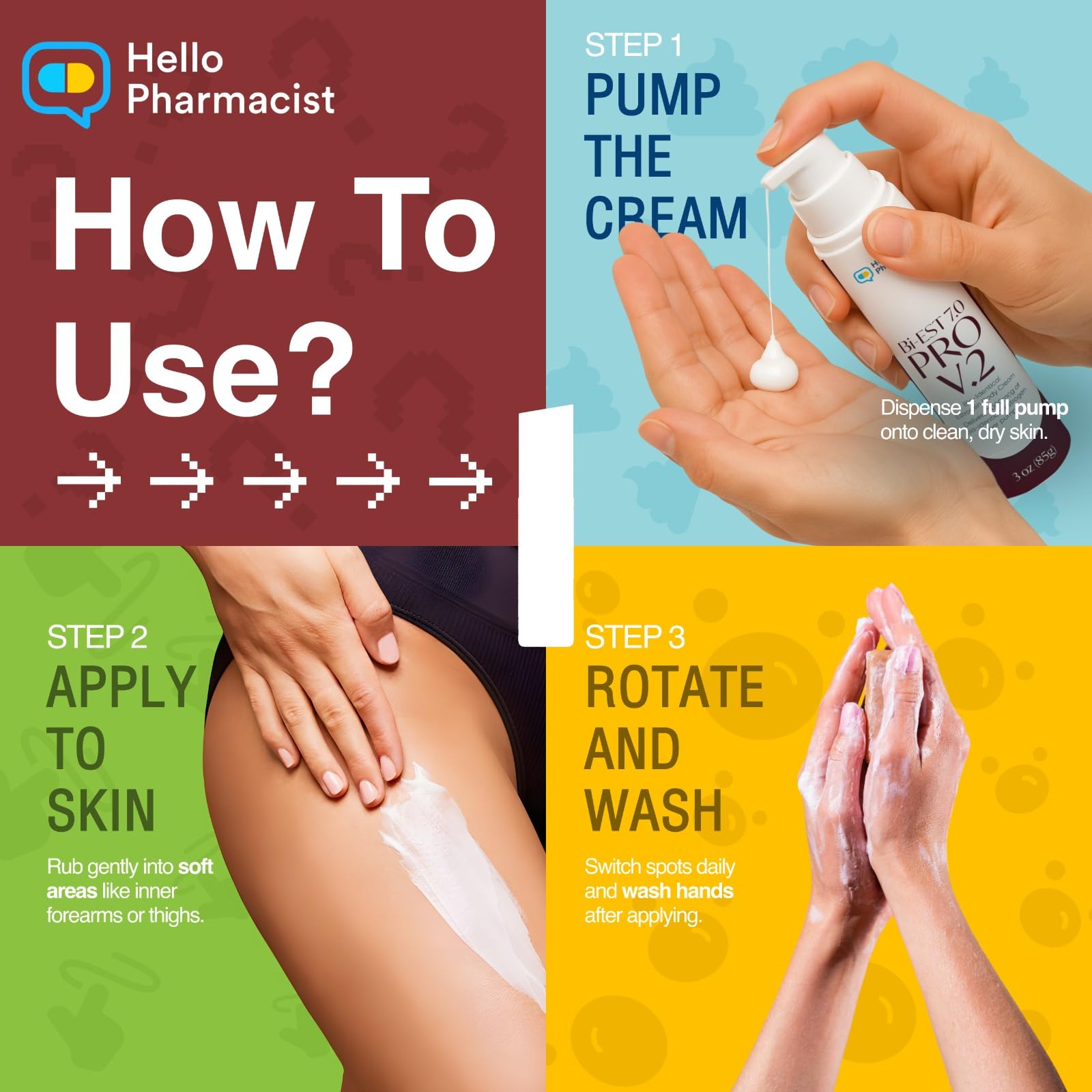 HelloPharmacist cream texture closeup showing smooth emollient finish for hydration