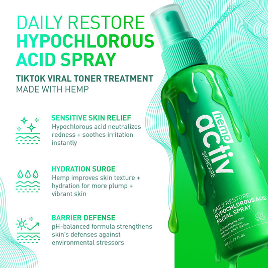 HEMPACTIV close-up nozzle detail demonstrating fine comfortable mist