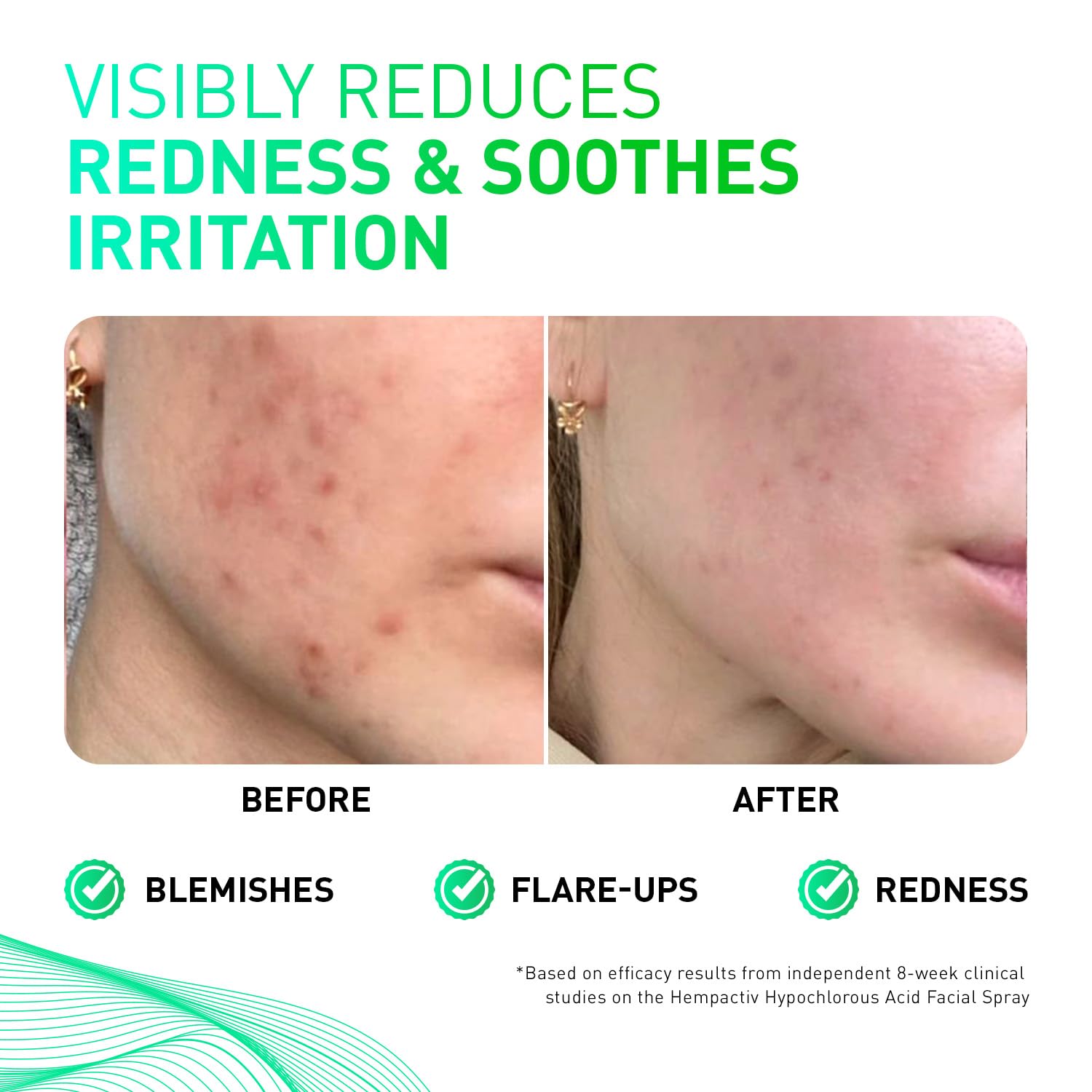 HEMPACTIV texture on skin droplets illustrating lightweight hydration