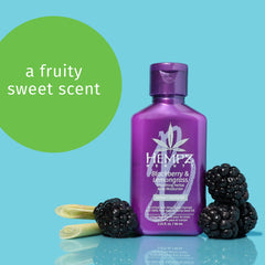 Hempz lotion texture close-up highlighting lightweight, non-greasy moisturization