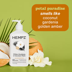 Hempz cream spread on forearm demonstrating non-greasy absorption benefit