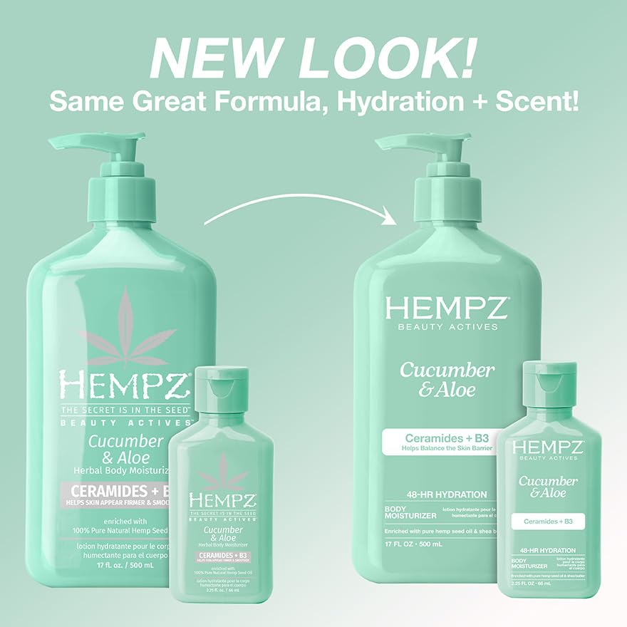 Hempz creamy lotion texture close-up demonstrating smooth absorption