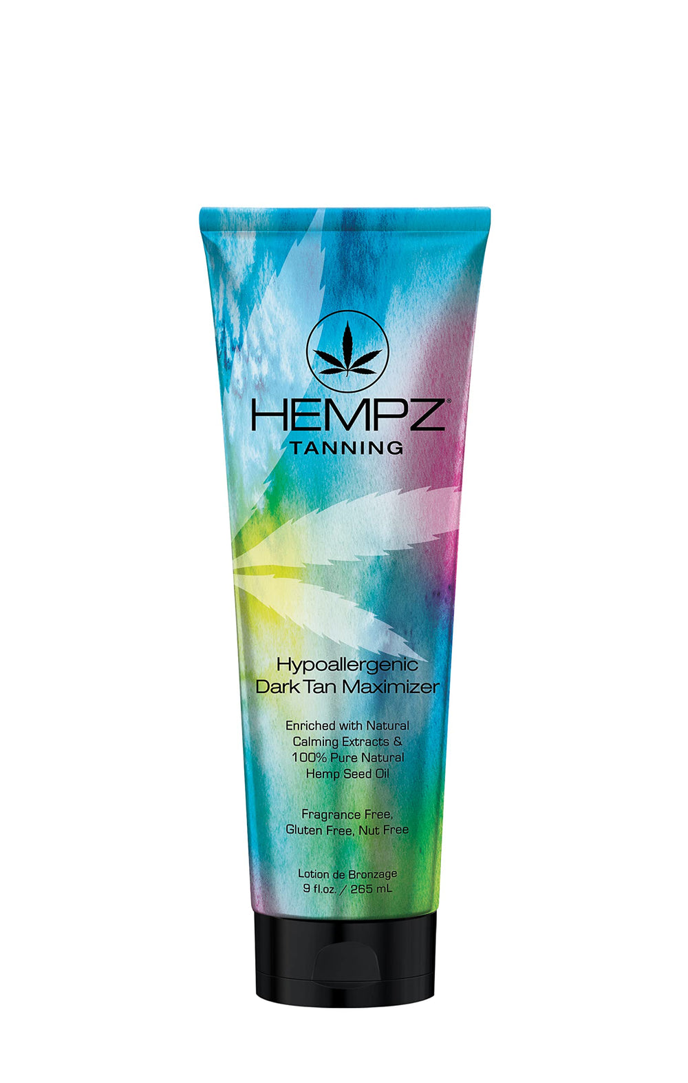 Hempz bottle front view showing label and size, highlighting reliable brand hydration