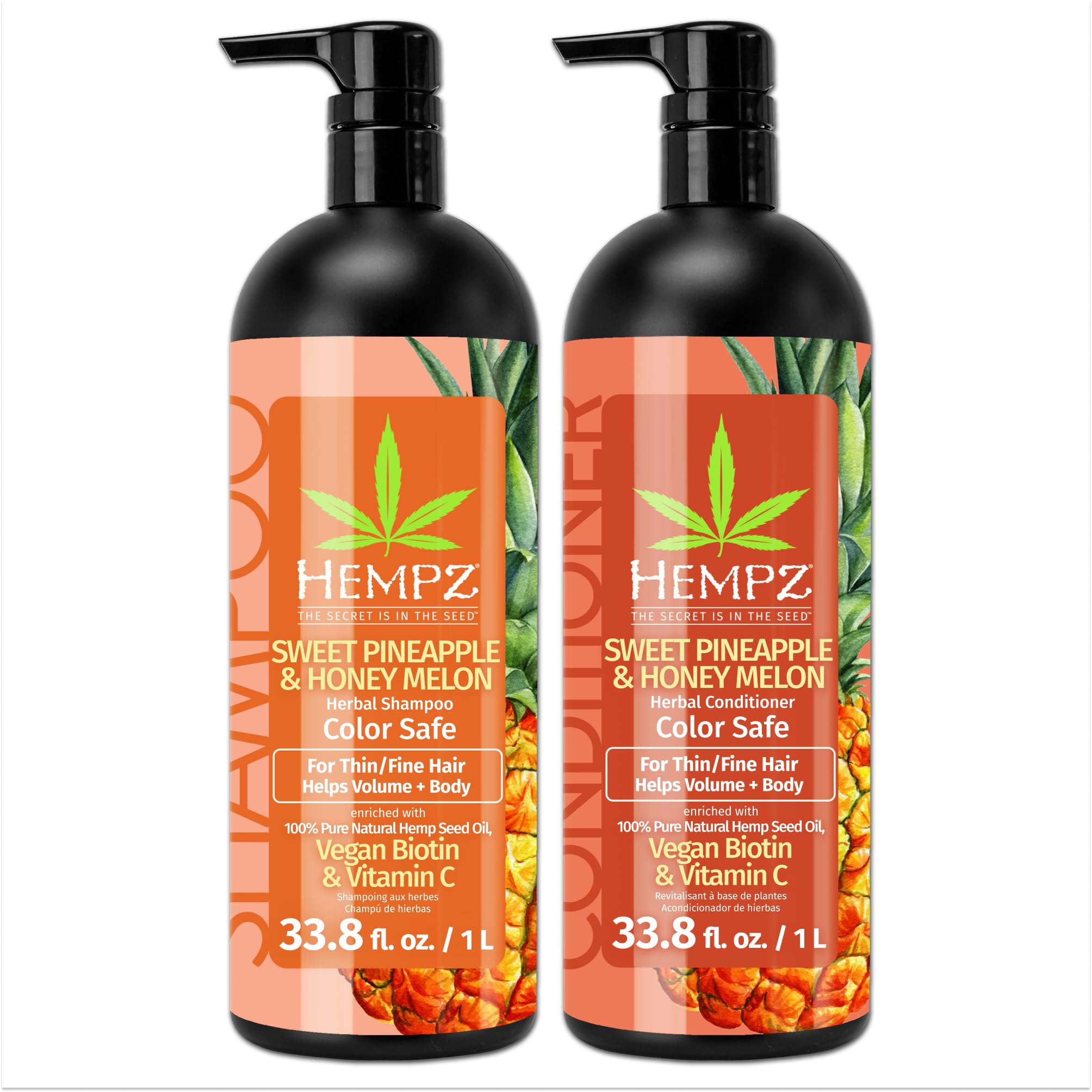 Hempz duo front view showing bottles and fragrance for long-lasting scent benefit