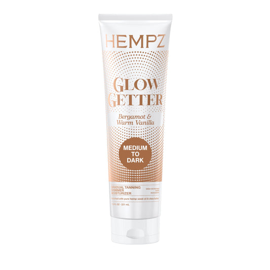 Hempz bottle front packaging showing label and 7.5 oz size, clear product identity and use benefit