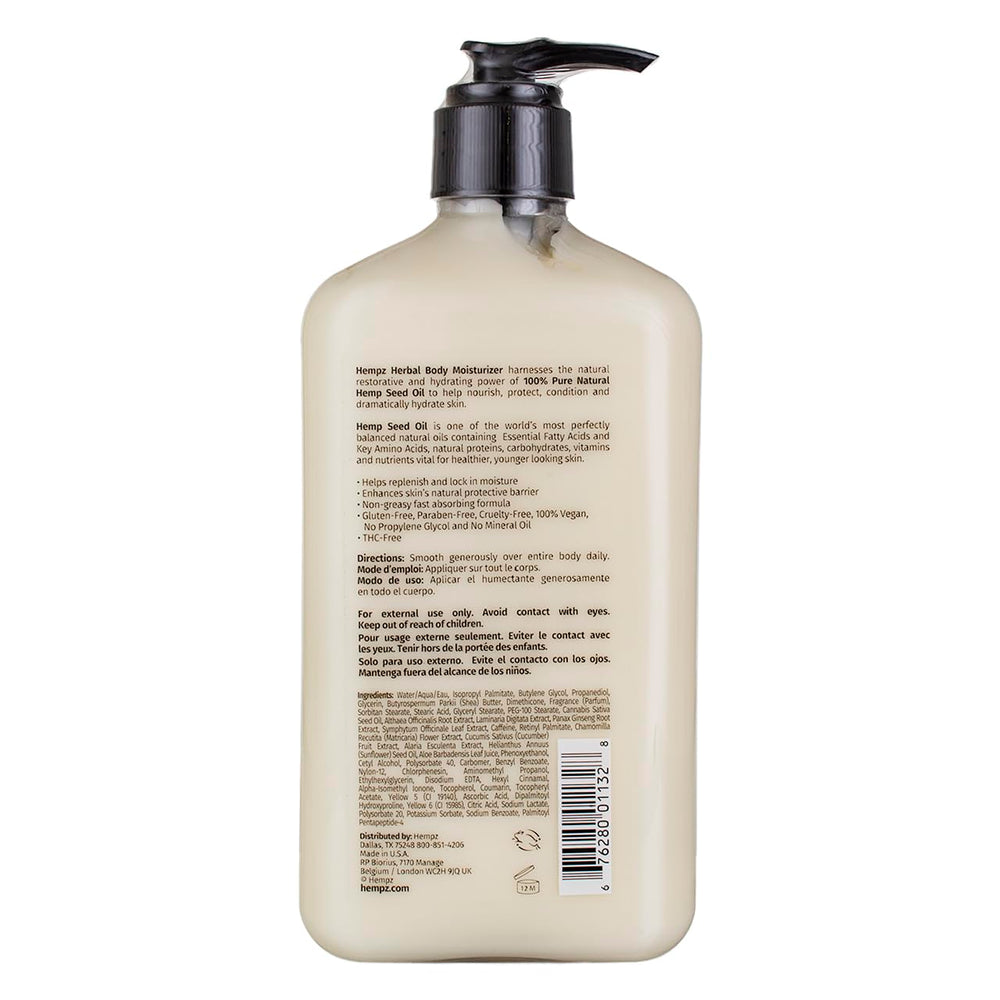 Hempz hemp seed oil closeup highlighting natural ingredient benefits