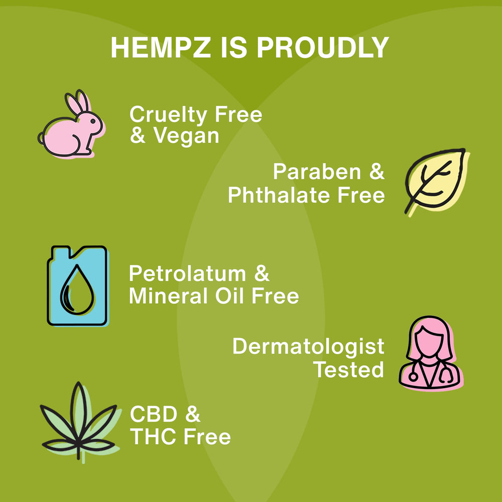 Hempz jar on bathroom shelf suggesting everyday routine benefit