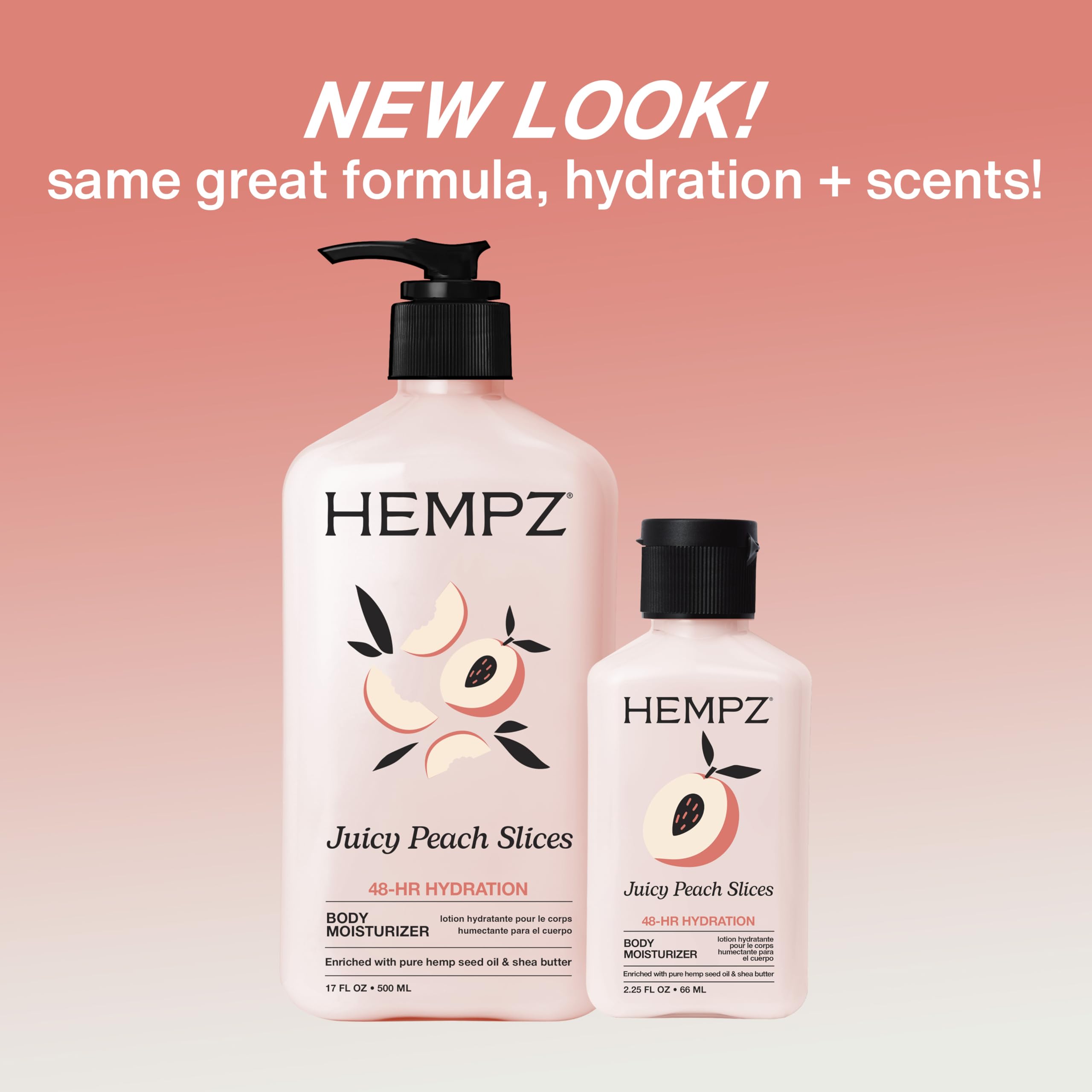 Hempz mini juicy peach in a weekend bag lifestyle scene offering on-the-go hydration benefit