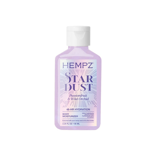 Hempz mini Star Dust front packaging showing product and shimmer effect