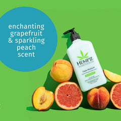 Hempz open jar top-down view revealing creamy whipped interior and scent cues
