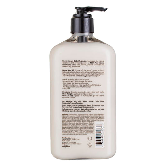 Hempz lotion close-up dispensed texture showing creamy absorption benefit