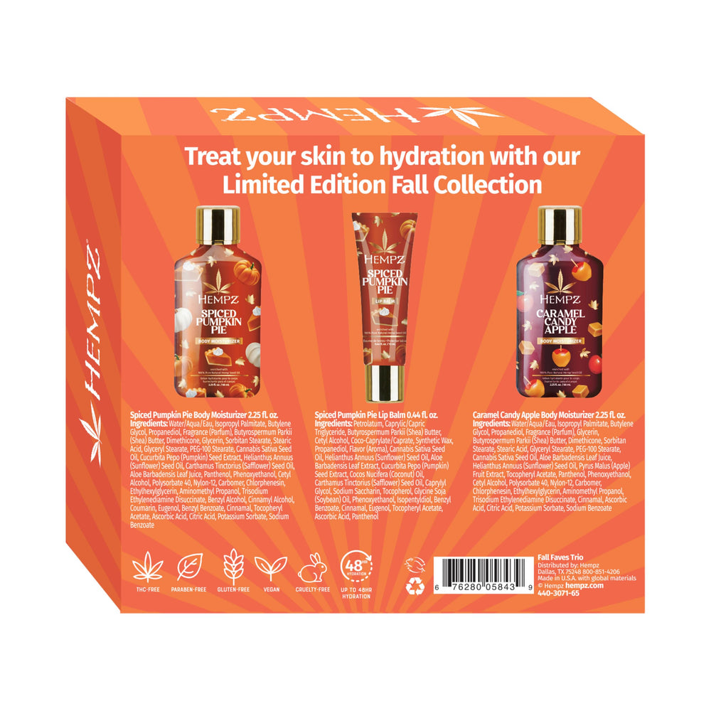 Hempz Spiced Pumpkin Pie lotion bottle close-up highlighting nourishing texture