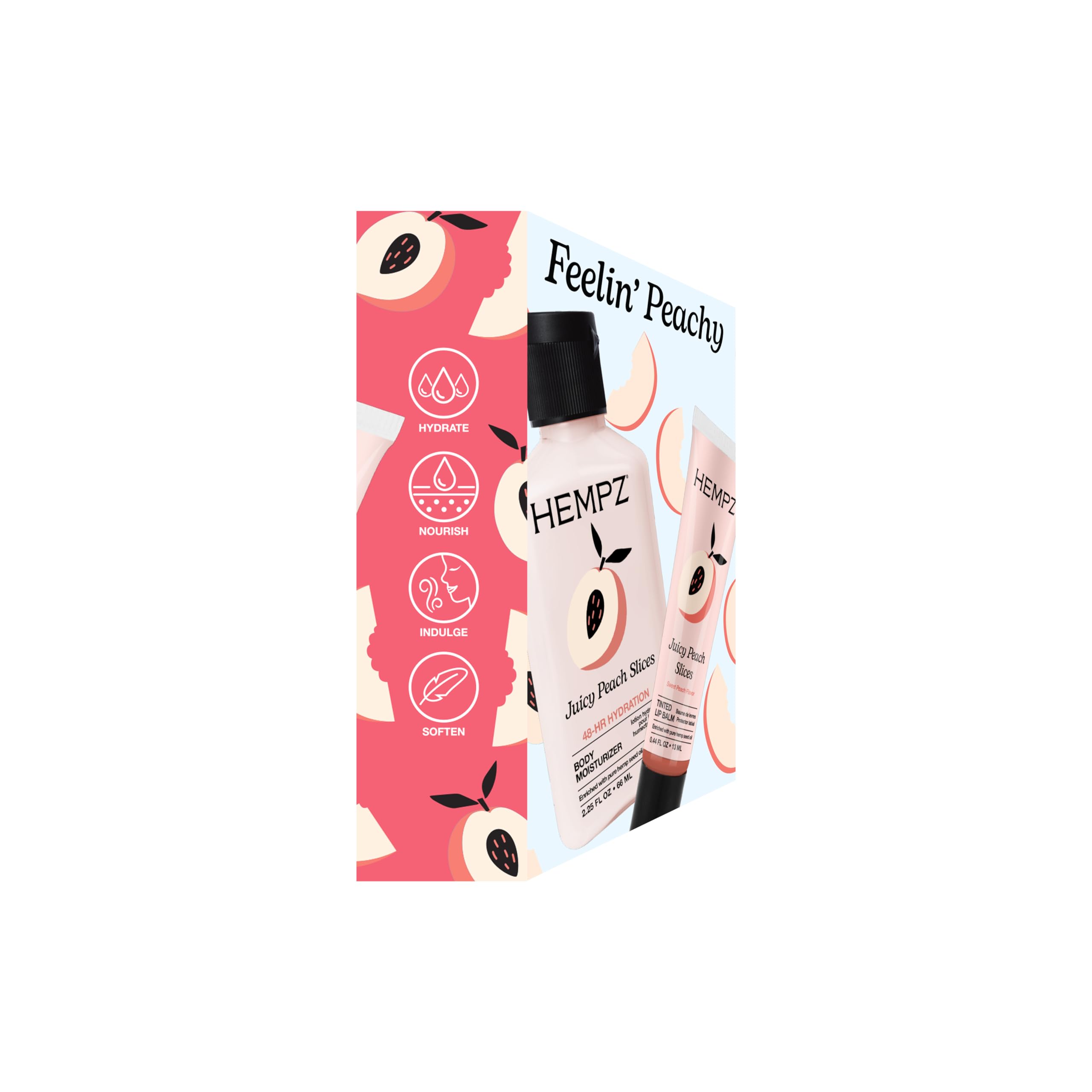 Hempz tinted lip balm tube detail illustrating color and hydration benefit