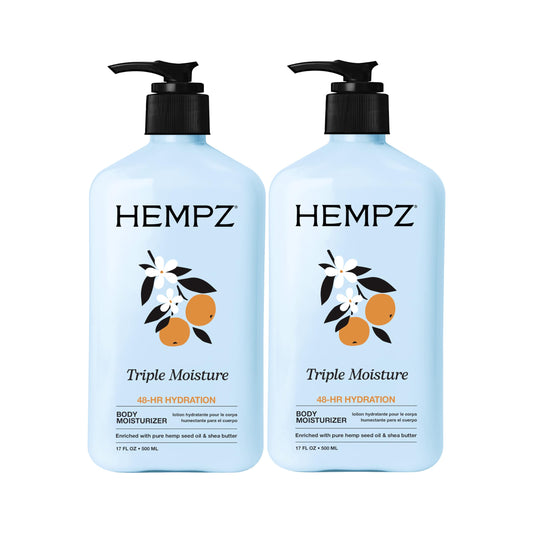 Hempz front packaging showing two 17 fl oz jars and value savings
