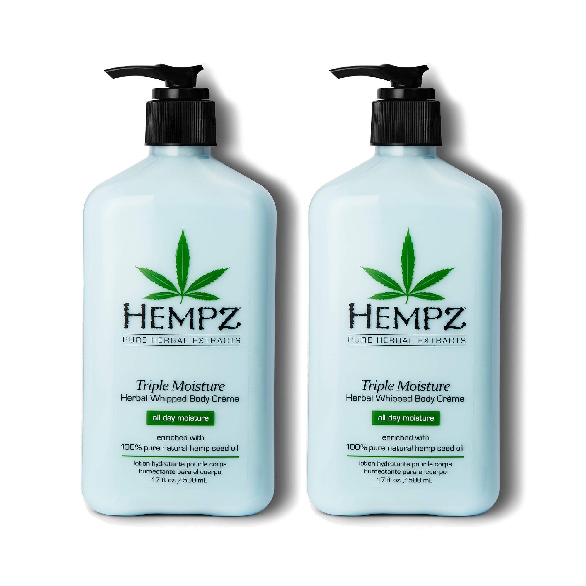 Hempz front jar showing label and 17 oz size for clear product recognition
