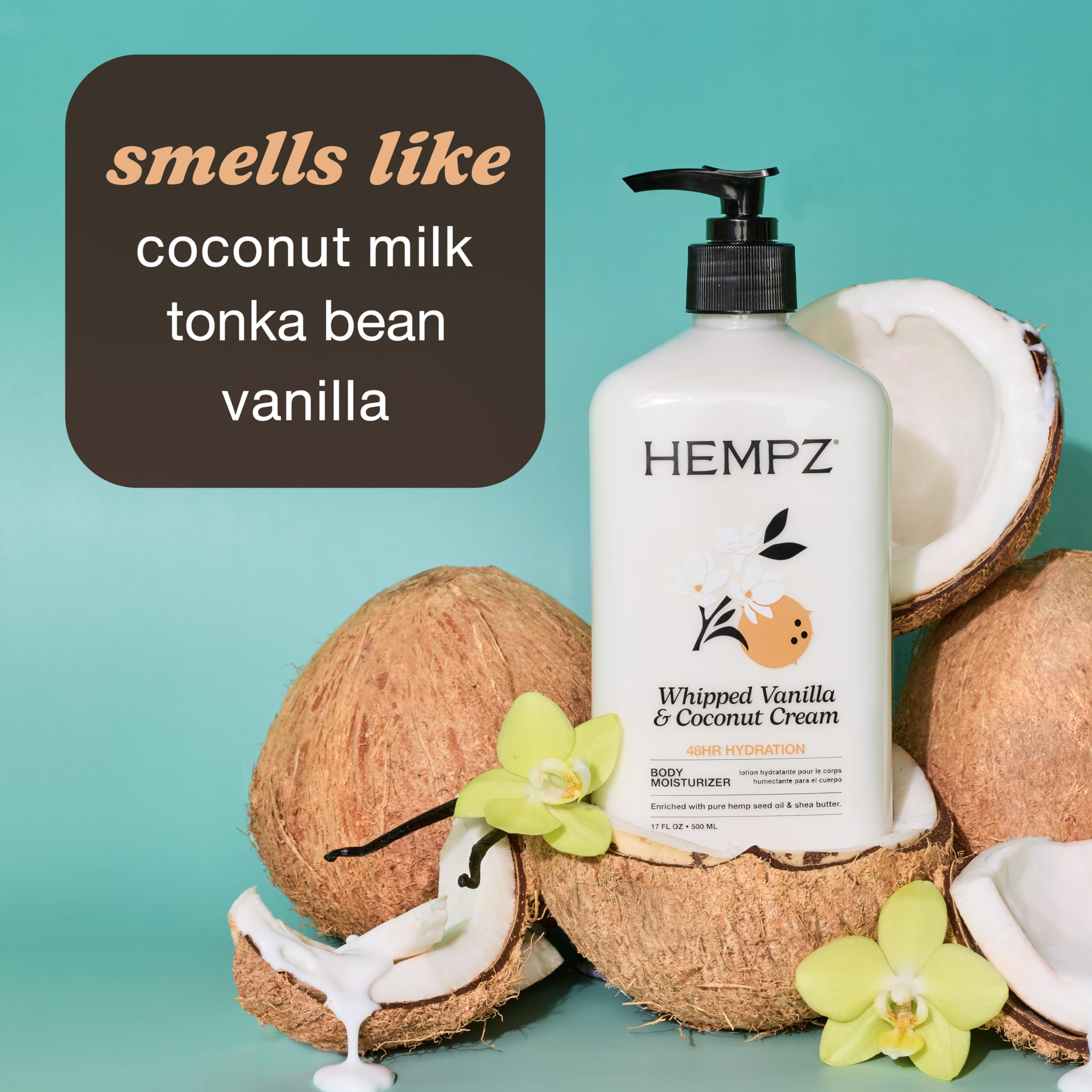 Hempz whipped texture close-up showing creamy consistency for fast absorption