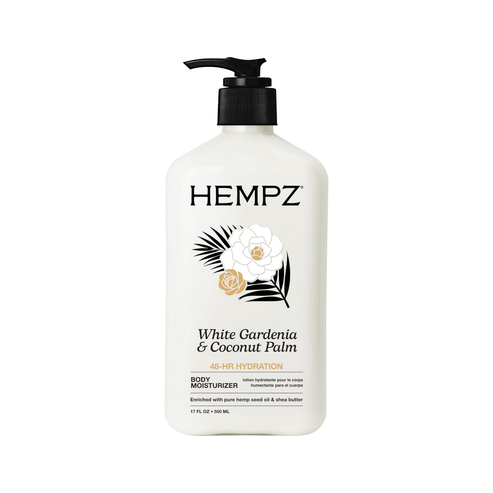 Hempz front packaging showing size and tropical scent benefit