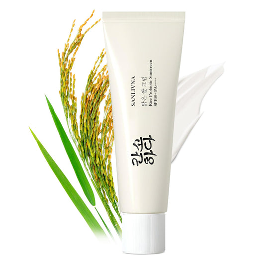 HENGRUNXIN front packaging showing SPF50+ protection and Korean design benefit: clear labeling