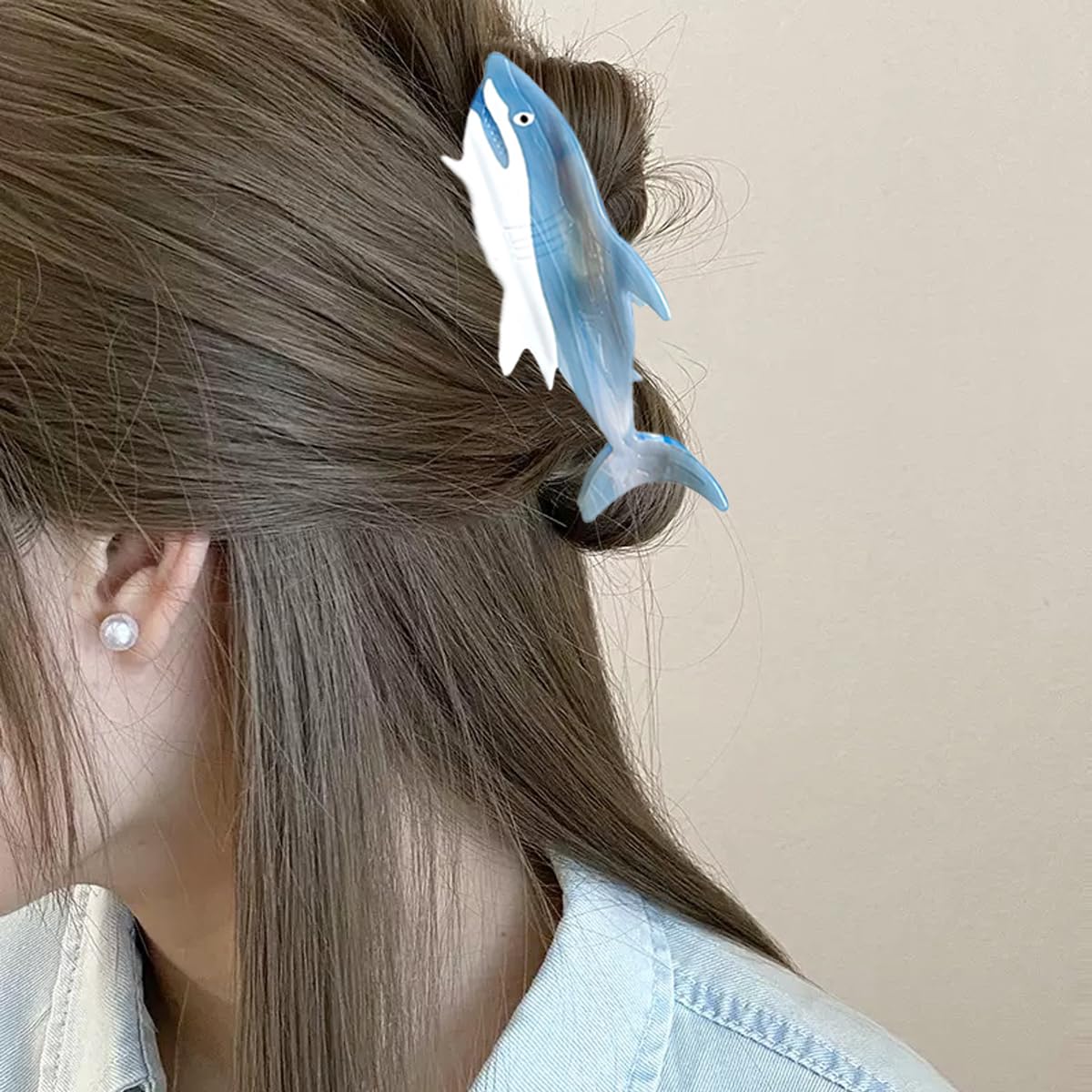 Heogacinlia side profile open jaw showing wide grip for thick hair support