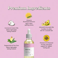 Her Fantasy Box bottle beside ruler showing compact size and travel-friendly benefit