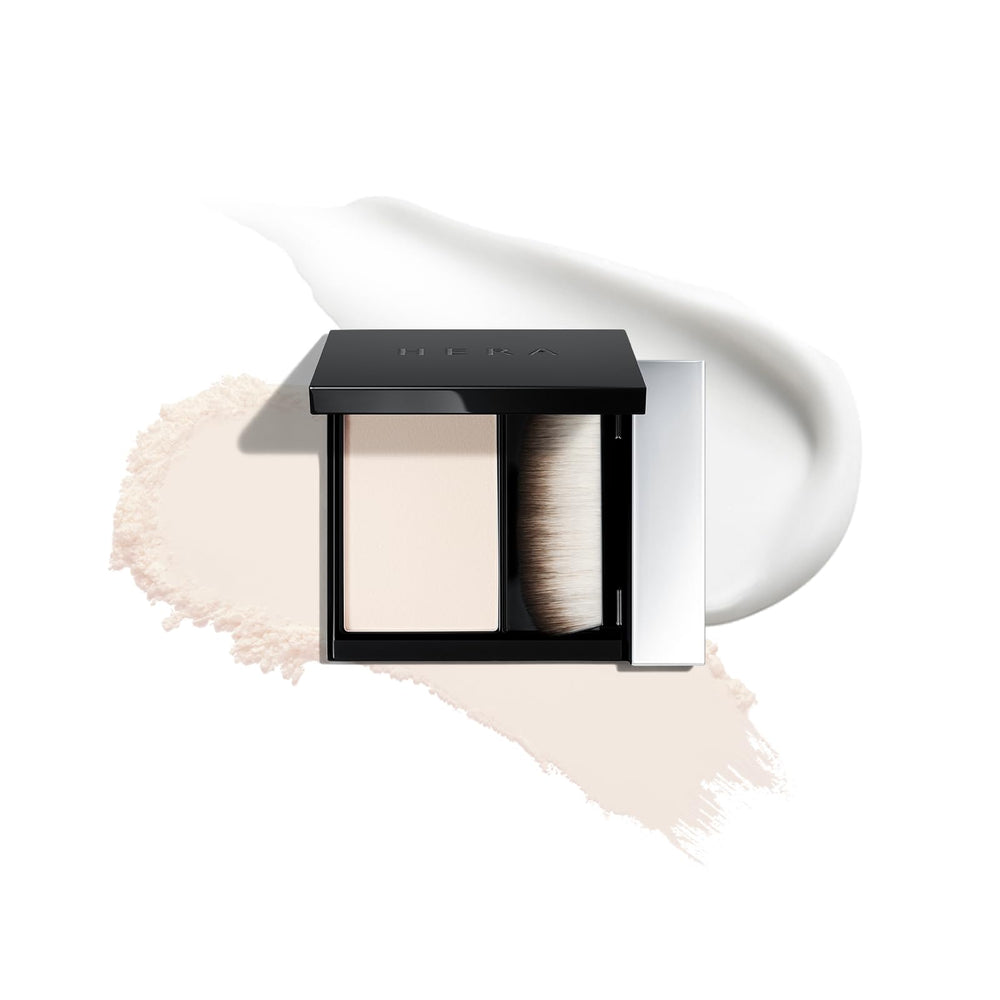HERA airy blurring primer front jar showing compact travel ready benefit