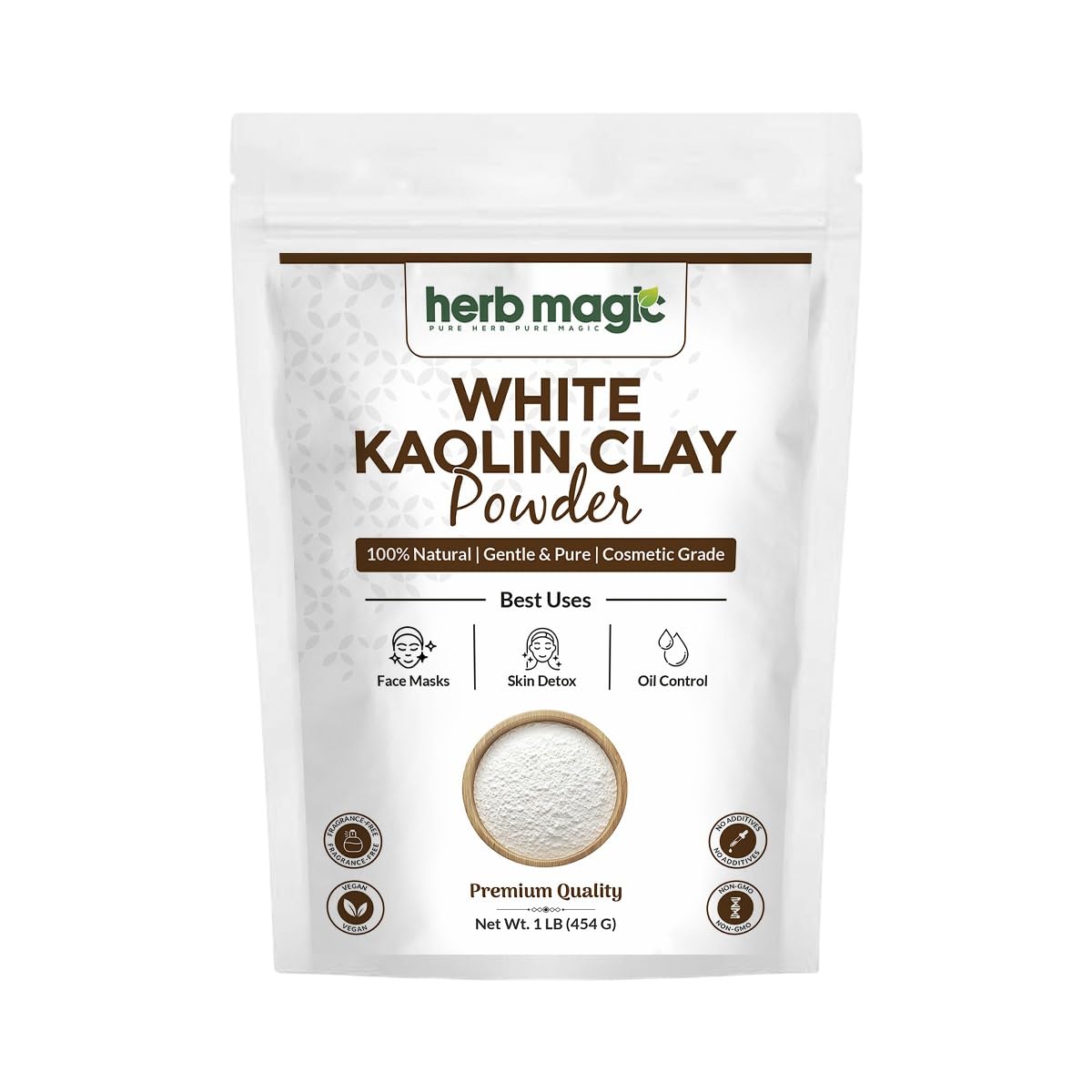 Herb Magic front pouch displaying the resealable 1 lb packaging and brand