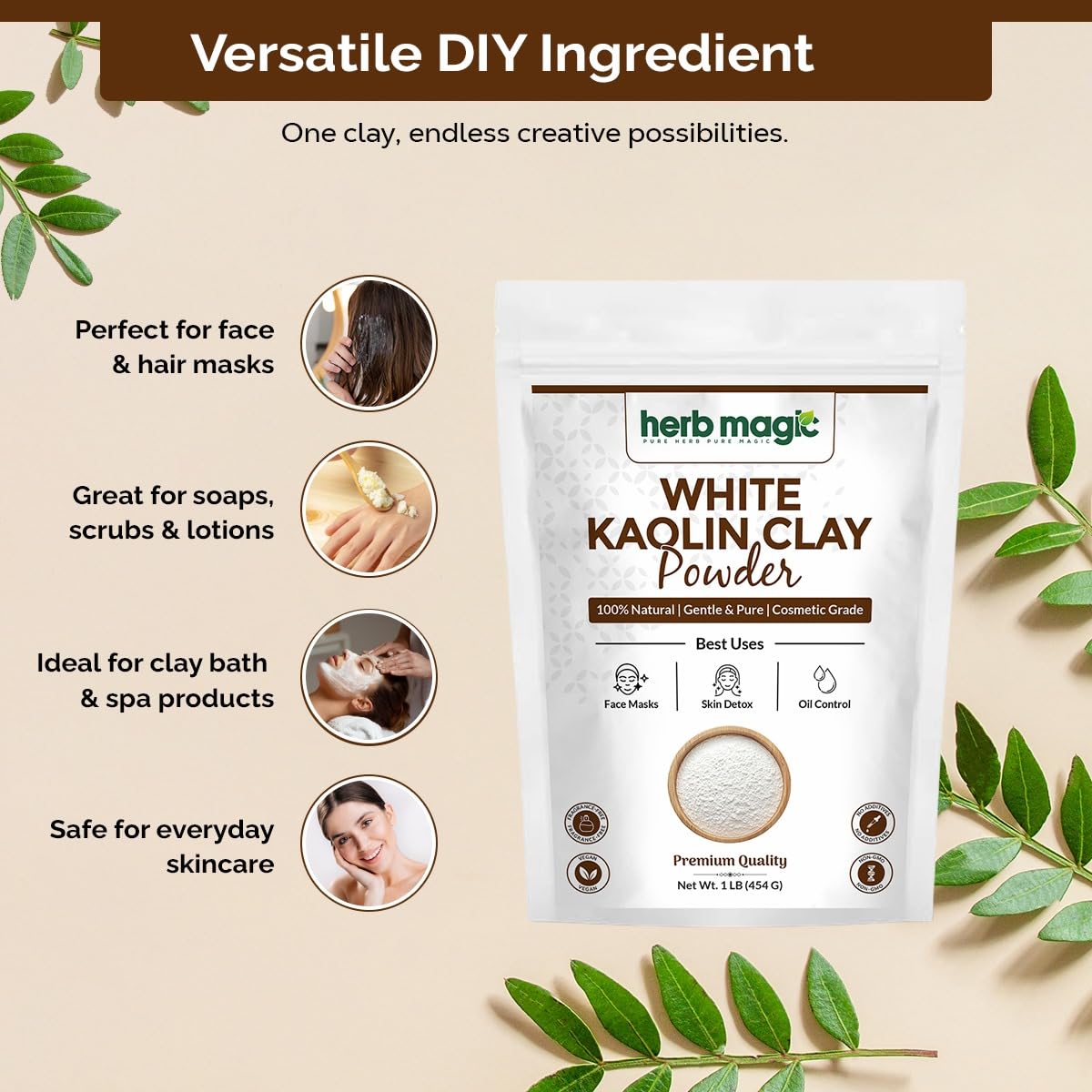 Herb Magic scale and spoon measuring clay for precise DIY formulations