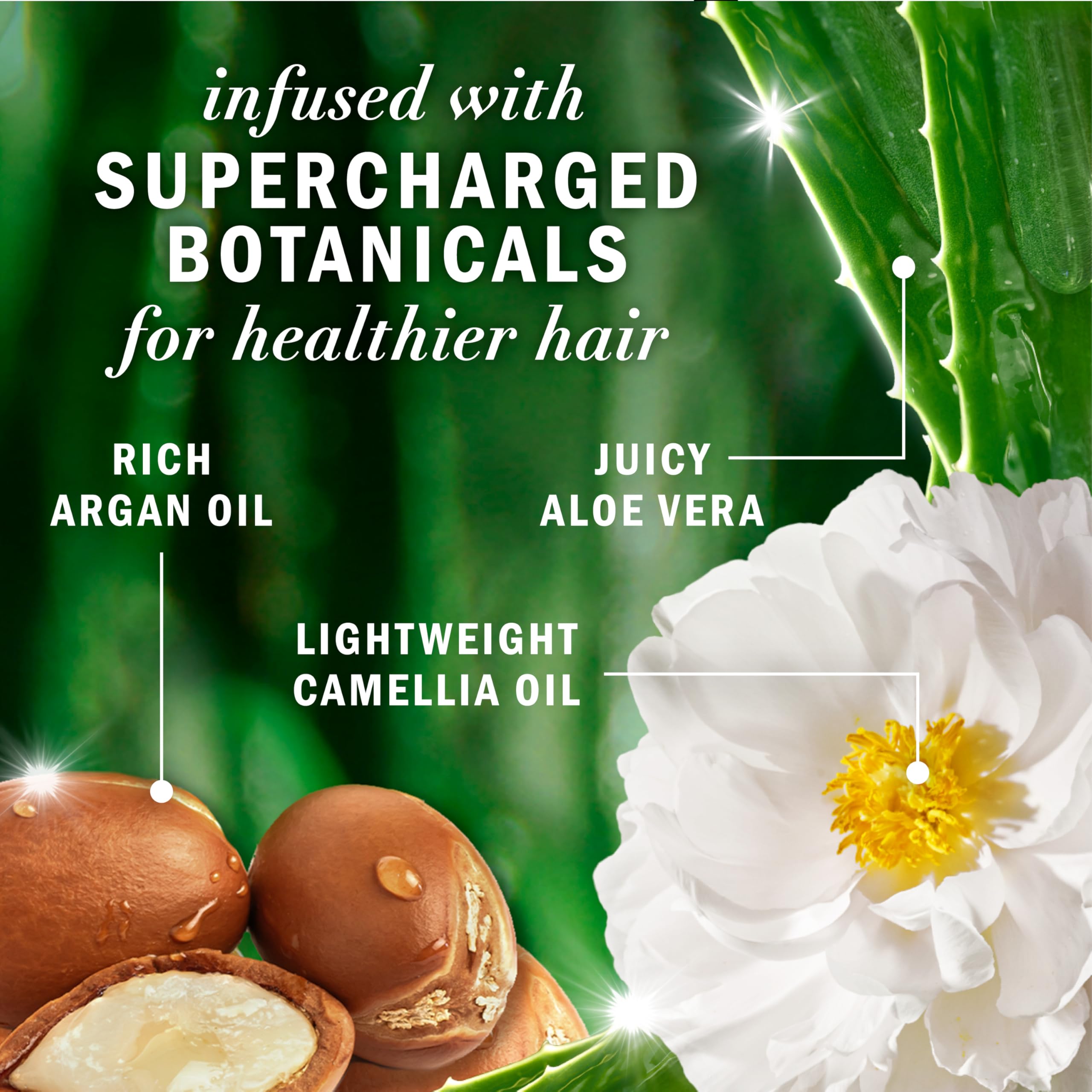 Herbal Essences shampoo texture pouring to show lightweight consistency