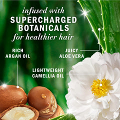 Herbal Essences shampoo texture pouring to show lightweight consistency