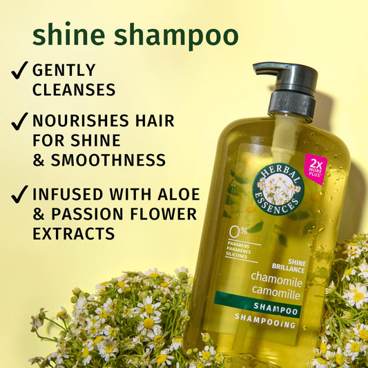 Herbal Essences back label with ingredients and usage directions for transparency