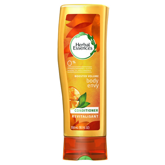 Herbal Essences bottle front view showing packaging and volumizing benefit