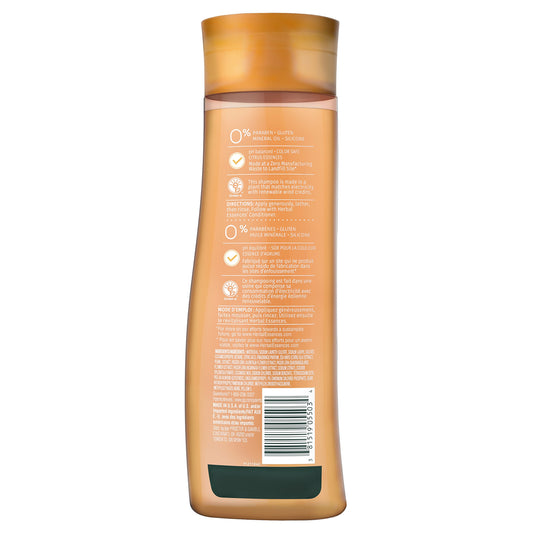 Herbal Essences pump close-up highlighting pour action for controlled, no-waste application