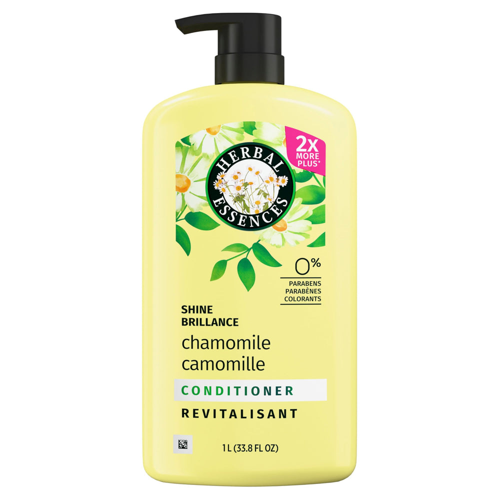 Herbal Essences bottle on bathroom shelf suggesting everyday styling convenience