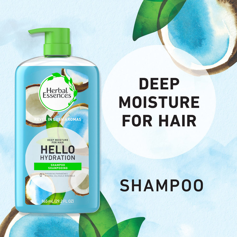 Herbal Essences creamy foam texture on hand delivering visible moisturization