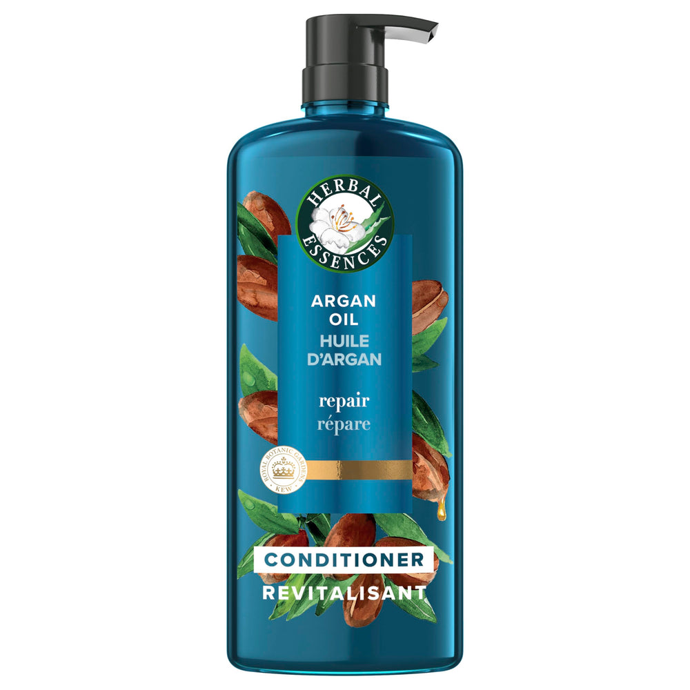 Herbal Essences front packaging showing bottle and branding, conveys nourishing benefits