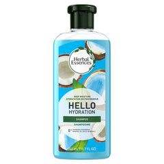 Herbal Essences front bottle view showing label and recyclable claim and inviting design