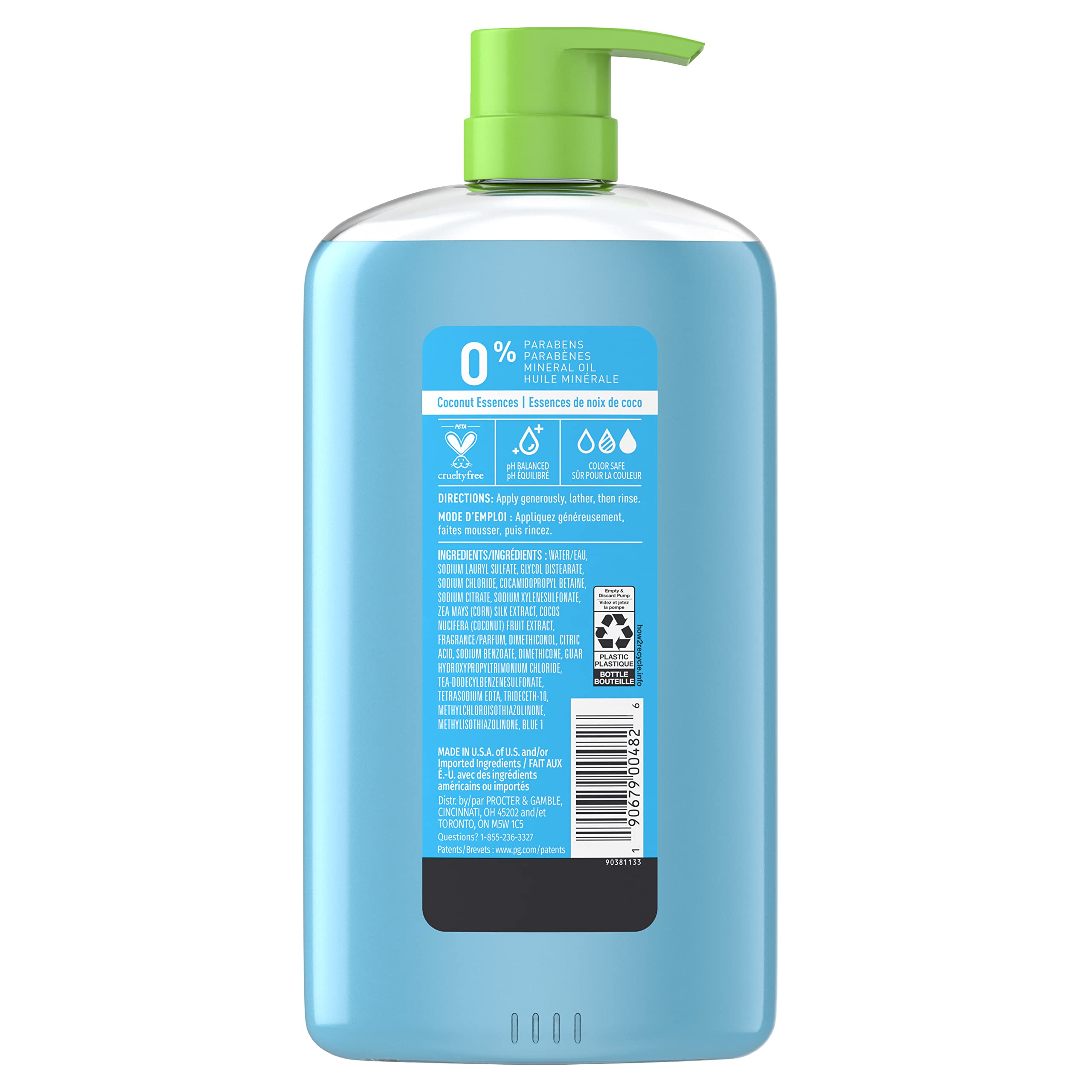Herbal Essences recyclable bottle icon highlighting eco-friendly packaging
